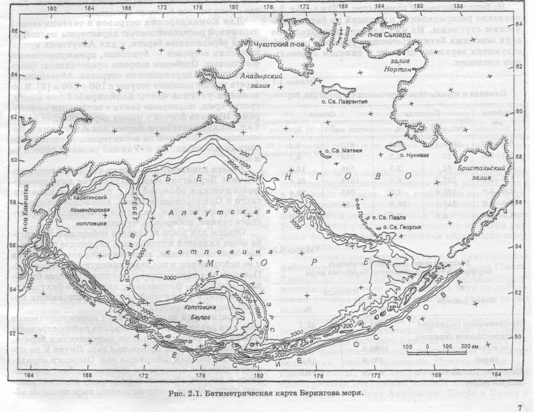 Берингово море карта россии