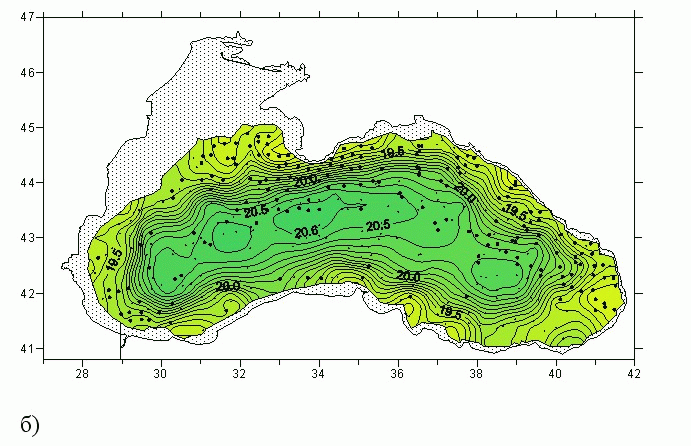 Карта течений черного моря